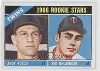 1966 Rookie Stars - Andy Kosco, Ted Uhlaender [Good to VG‑EX]