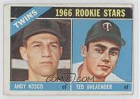 1966 Rookie Stars - Andy Kosco, Ted Uhlaender [Good to VG‑EX]