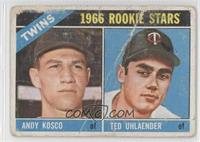 1966 Rookie Stars - Andy Kosco, Ted Uhlaender [COMC RCR Poor]