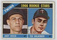 1966 Rookie Stars - Andy Kosco, Ted Uhlaender