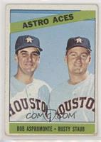 Astro Aces (Bob Aspromonte, Rusty Staub) [Poor to Fair]