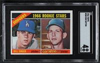 1966 Rookie Stars - Bill Singer, Don Sutton [SGC 4 VG/EX]