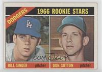 1966 Rookie Stars - Bill Singer, Don Sutton [Good to VG‑EX]