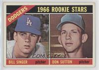 1966 Rookie Stars - Bill Singer, Don Sutton [Good to VG‑EX]