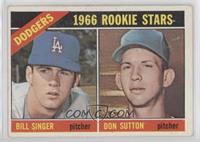 1966 Rookie Stars - Bill Singer, Don Sutton [Poor to Fair]