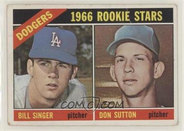 1966 Topps - [Base] #288 - 1966 Rookie Stars - Bill Singer, Don Sutton [Good to VG‑EX]