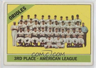 1966 Topps - [Base] #348 - Baltimore Orioles Team [Good to VG‑EX]