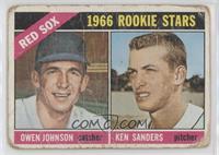1966 Rookie Stars - Owen Johnson, Ken Sanders [Poor to Fair]