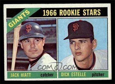 1966 Topps - [Base] #373 - 1966 Rookie Stars - Jack Hiatt, Dick Estelle [EX]