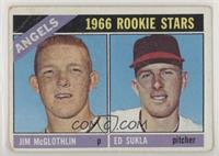 1966 Rookie Stars - Jim McGlothlin, Ed Sukla [COMC RCR Poor]