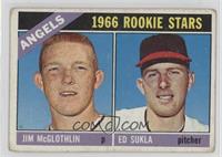 1966 Rookie Stars - Jim McGlothlin, Ed Sukla [Poor to Fair]