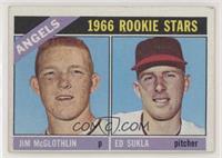 1966 Rookie Stars - Jim McGlothlin, Ed Sukla [Good to VG‑EX]