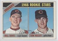 1966 Rookie Stars - Bill Davis, Tom Kelley [Good to VG‑EX]