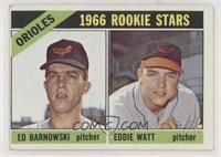 1966 Rookie Stars - Ed Barnowski, Eddie Watt