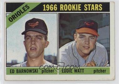 1966 Topps - [Base] #442 - 1966 Rookie Stars - Ed Barnowski, Eddie Watt