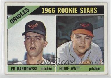 1966 Topps - [Base] #442 - 1966 Rookie Stars - Ed Barnowski, Eddie Watt [Good to VG‑EX]