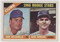 1966 Rookie Stars - John Boccabella, Dave Dowling [Poor to Fair]