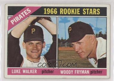 1966 Topps - [Base] #498 - 1966 Rookie Stars - Luke Walker, Woodie Fryman [Good to VG‑EX]