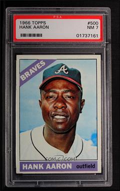 1966 Topps - [Base] #500 - Hank Aaron [PSA 7 NM]