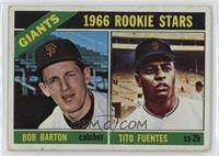 1966 Rookie Stars - Bob Barton, Tito Fuentes