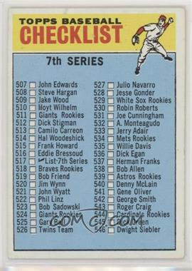 1966 Topps - [Base] #517.1 - Checklist - 7th Series (529 Listed as White Sox Rookies)