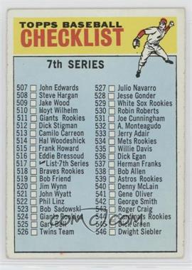 1966 Topps - [Base] #517.1 - Checklist - 7th Series (529 Listed as White Sox Rookies)