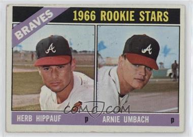 1966 Topps - [Base] #518 - 1966 Rookie Stars - Herb Hippauf, Arnie Umbach