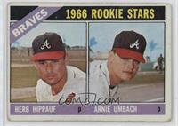 1966 Rookie Stars - Herb Hippauf, Arnie Umbach [Poor to Fair]