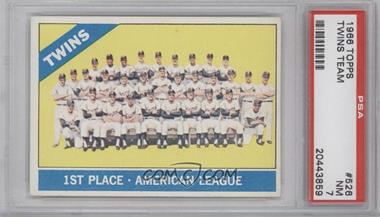 1966 Topps - [Base] #526 - High # - Minnesota Twins Team [PSA 7 NM]