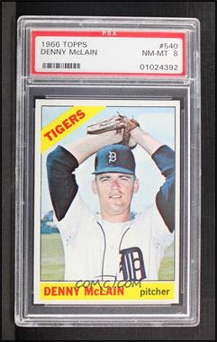 1966 Topps - [Base] #540 - High # - Denny McLain [PSA 8 NM‑MT]