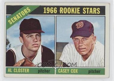 1966 Topps - [Base] #549 - High # - Al Closter, Casey Cox [Good to VG‑EX]