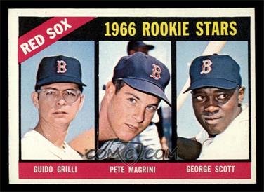 1966 Topps - [Base] #558 - High # - Guido Grilli, Pete Magrini, George Scott [EX MT]