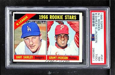 1966 Topps - [Base] #591 - High # - Bart Shirley, Grant Jackson [PSA 5 EX]