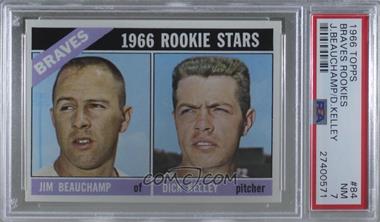 1966 Topps - [Base] #84 - 1966 Rookie Stars - Jim Beauchamp, Dick Kelley [PSA 7 NM]