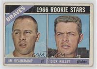 1966 Rookie Stars - Jim Beauchamp, Dick Kelley [COMC RCR Poor]