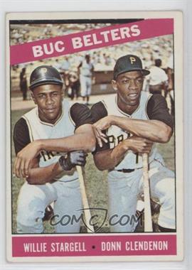 1966 Topps - [Base] #99 - Buc Belters (Willie Stargell, Donn Clendenon) [Good to VG‑EX]