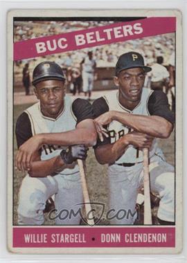 1966 Topps - [Base] #99 - Buc Belters (Willie Stargell, Donn Clendenon) [Good to VG‑EX]