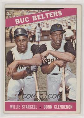 1966 Topps - [Base] #99 - Buc Belters (Willie Stargell, Donn Clendenon) [Good to VG‑EX]