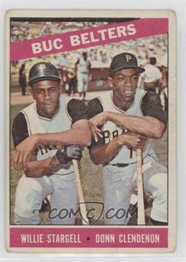 1966 Topps - [Base] #99 - Buc Belters (Willie Stargell, Donn Clendenon) [Good to VG‑EX]