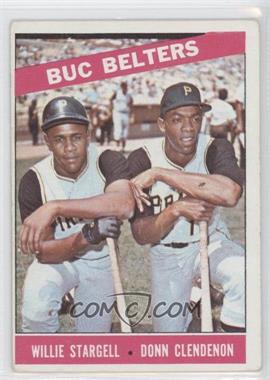 1966 Topps - [Base] #99 - Buc Belters (Willie Stargell, Donn Clendenon) [Good to VG‑EX]