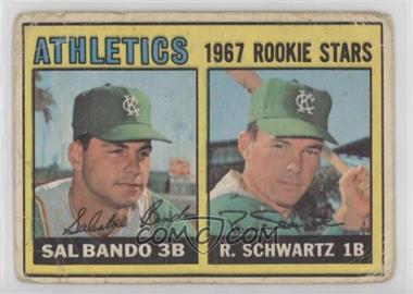 1967 O-Pee-Chee - [Base] #33 - Sal Bando, Randy Schwartz [Poor to Fair]