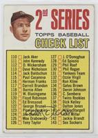 2nd Series Checklist (Mickey Mantle) (Period in #170 D. McAuliffe Well Defined)…