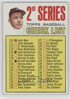 2nd Series Checklist (Mickey Mantle) (Period in #170 D. McAuliffe Streaked) [Po…