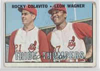 Tribe Thumpers (Rocky Colavito, Leon Wagner) [COMC RCR Poor]