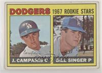 1967 Rookie Stars - Jimmy Campanis, Bill Singer [Good to VG‑EX]