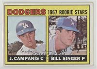 1967 Rookie Stars - Jimmy Campanis, Bill Singer