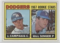 1967 Rookie Stars - Jimmy Campanis, Bill Singer [COMC RCR Good‑…