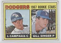 1967 Rookie Stars - Jimmy Campanis, Bill Singer [Noted]