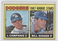 1967 Rookie Stars - Jimmy Campanis, Bill Singer [Good to VG‑EX]