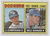 1967 Rookie Stars - Jimmy Campanis, Bill Singer [Good to VG‑EX]